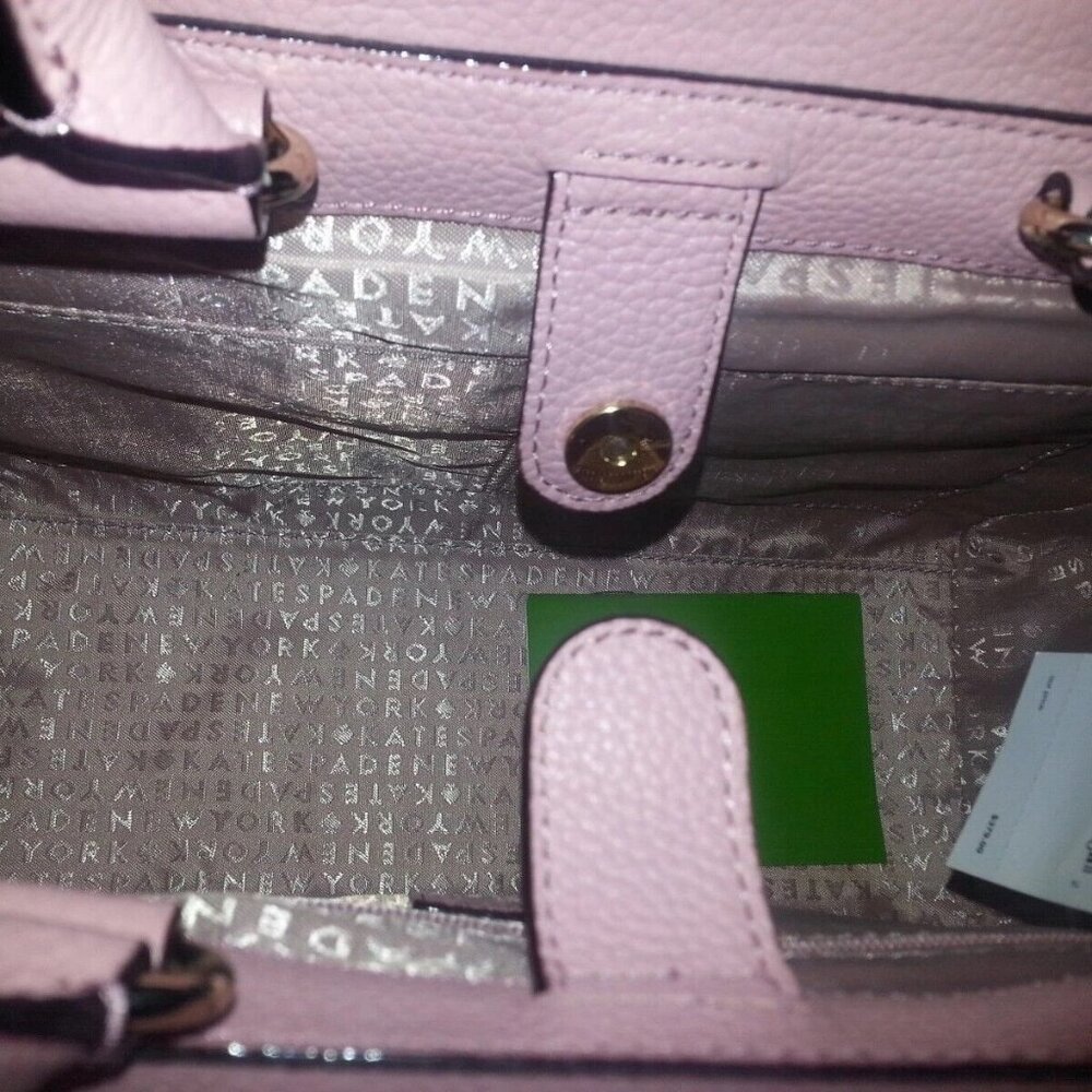 KATE SPADE New York-AVALON PLACE NATALA-ROSEFROST Pebbled Leather Tote w/Strap- - Picture 8 of 8
